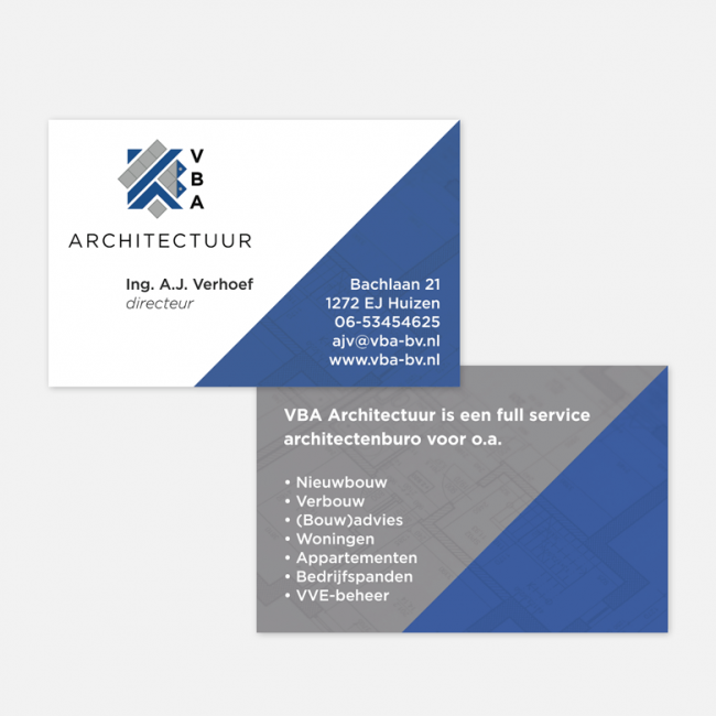 ontwerp visitekaartje