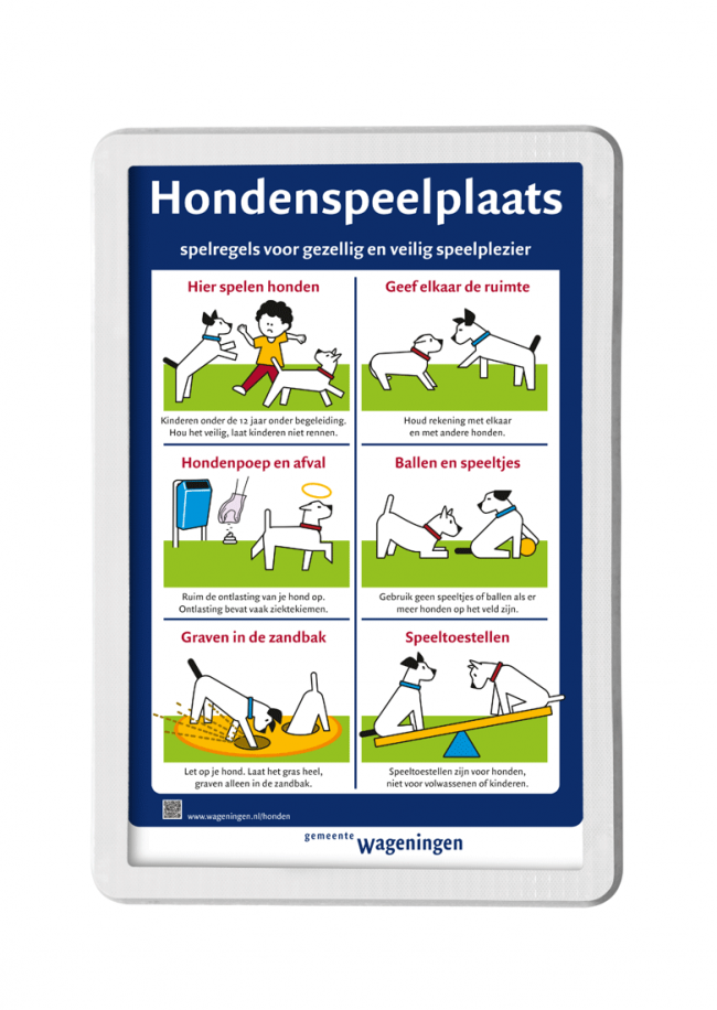 ontwerp bord hondenspeelplaatsen